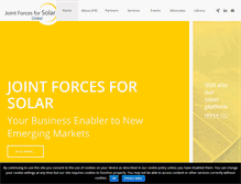 Tablet Screenshot of jointforces4solar.com
